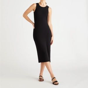 Quince Tencel Rib Knit Sleeveless Dress size L✨